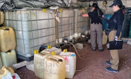 ASEGURA FGR MÁS DE CUATRO MIL LITROS DE HIDROCARBURO DURANTE CATEO EN ALFAJAYUCAN