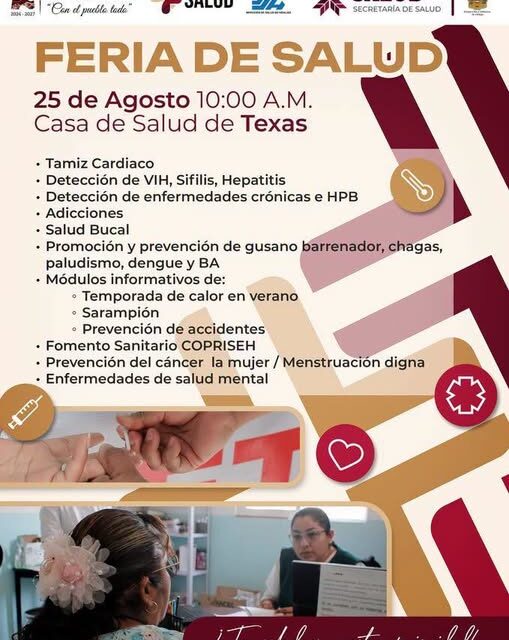 Feria de Salud ofrecerá servicios gratuitos en Texas
