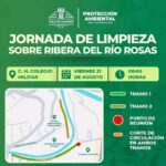 Realizarán jornada de limpieza en la ribera del río Rosas