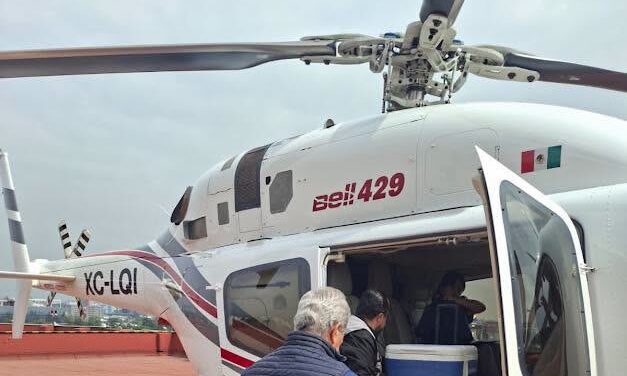 Secretaría de Salud de Hidalgo coordina traslado aéreo de órganos para salvar vidas