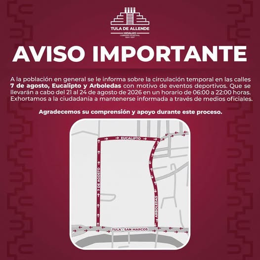 Aviso a la población tulense