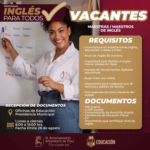 Convocan a docentes de inglés para integrarse al programa “Inglés para Todos”