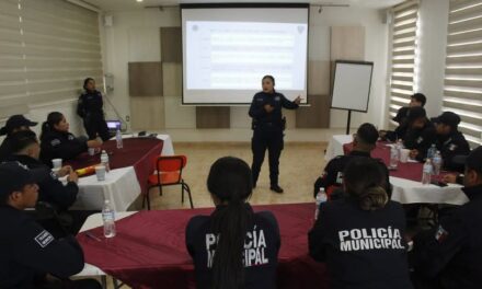 Fortalecen capacitación policial con perspectiva de género en Atotonilco de Tula