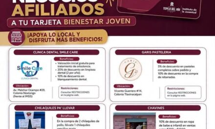 Instituto de la Juventud fortalece alianzas con comercios mediante la Tarjeta Bienestar Joven Tepeji