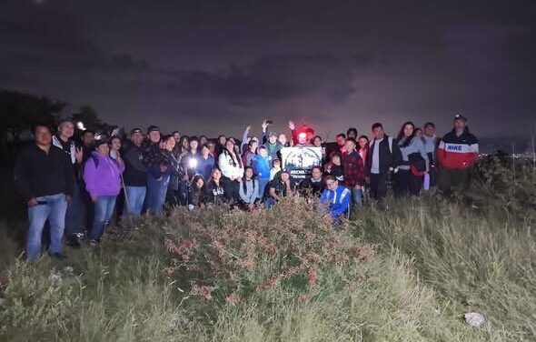 Realizan ruta de senderismo nocturno “Ruta de las Perseidas” en Atotonilco de Tula