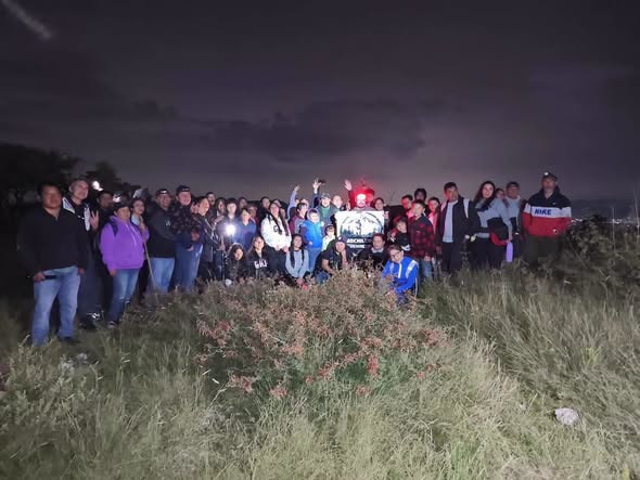 Realizan ruta de senderismo nocturno “Ruta de las Perseidas” en Atotonilco de Tula