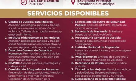 Mesas de Acercamiento del Bienestar y Paz llegarán a Atotonilco de Tula