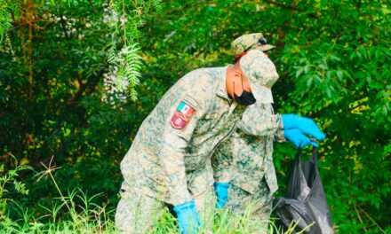 Realizan jornada de limpieza en la ribera del Río Tula