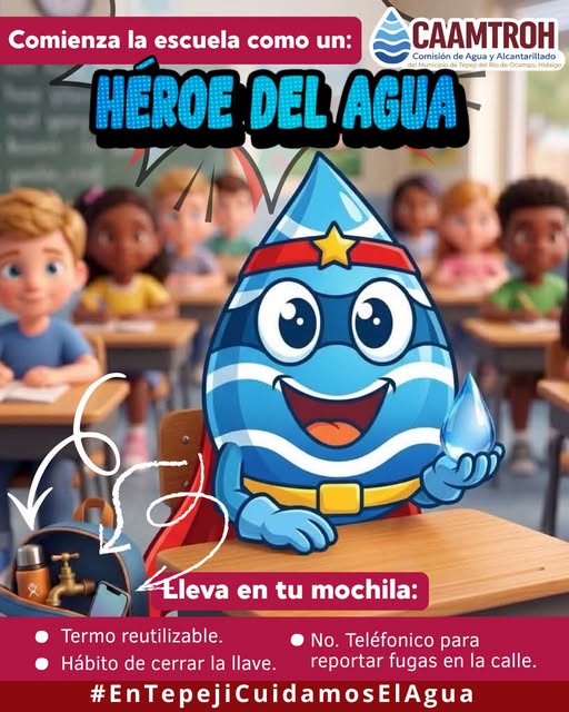 Promueven entre estudiantes el cuidado del agua durante el regreso a clases