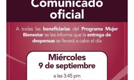 Anuncian fecha de entrega del programa Mujer Bienestar en Tepeji del Río