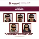 Cinco detenidos en Ajacuba durante cateo por presunto narcomenudeo; aseguran 10 armas