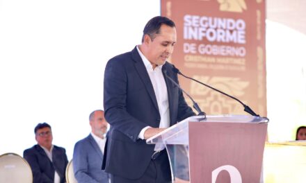 Cristhian Martínez rinde su Segundo Informe de Gobierno