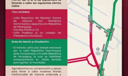 Anuncian cierre de vialidades por Fiestas Patrias en Atotonilco de Tula