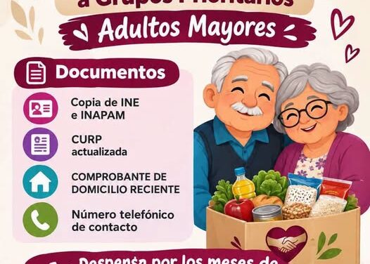 ADULTOS MAYORES DE TEPEJI: YA PUEDEN ACCEDER A APOYO ALIMENTARIO
