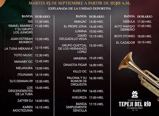 No te pierdas el Concurso de bandas y solistas locales 2026 en Tepeji del Río