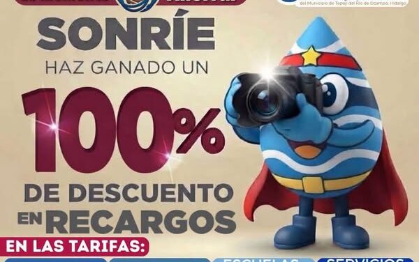 Ofrecen hasta 100% de descuento en recargos para regularizar adeudos de agua en Tepeji del Río