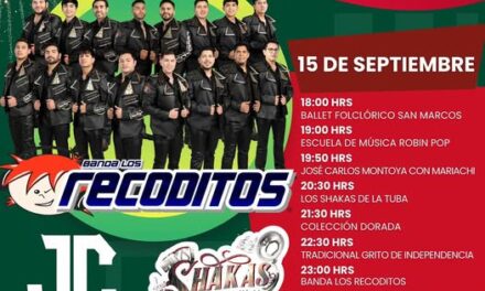 No te pierdas la presentación de la Banda los Recoditos en la Feria de las Fiestas Patrias en Tula de Allende