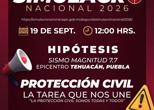 Atotonilco de Tula se suma al Segundo Simulacro Nacional 2026