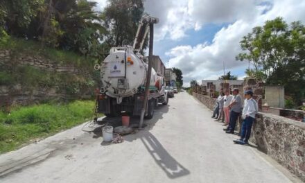 Realizan trabajos de reparación y mantenimiento de redes de agua y drenaje en Tepeji del Río