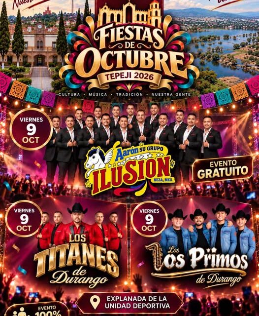 Presentan cartelera de las Fiestas de Octubre 2026 en Tepeji del Río
