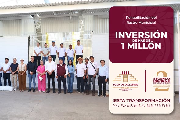 Rehabilitan Rastro Municipal de Tula de Allende con inversión superior al millón de pesos
