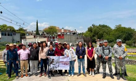 Realizan jornada de limpieza y mejoramiento en cancha de San Mateo, Tepeji
