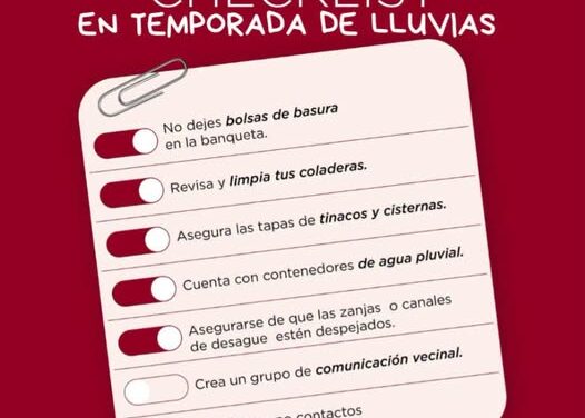 En esta temporada de lluvias, la prevención es la clave