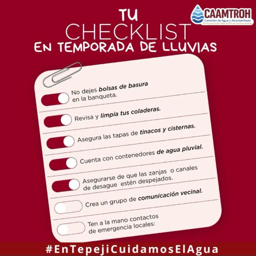 En esta temporada de lluvias, la prevención es la clave
