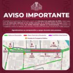 Cierran carriles centrales de la Calzada Melchor Ocampo por remodelación