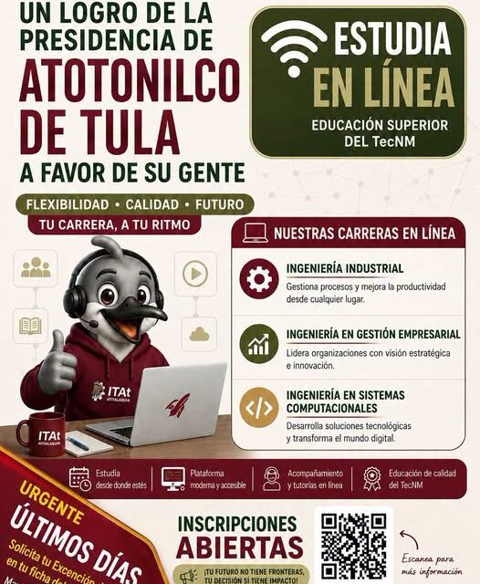 Atotonilco de Tula gestiona becas para continuar estudios de nivel superior