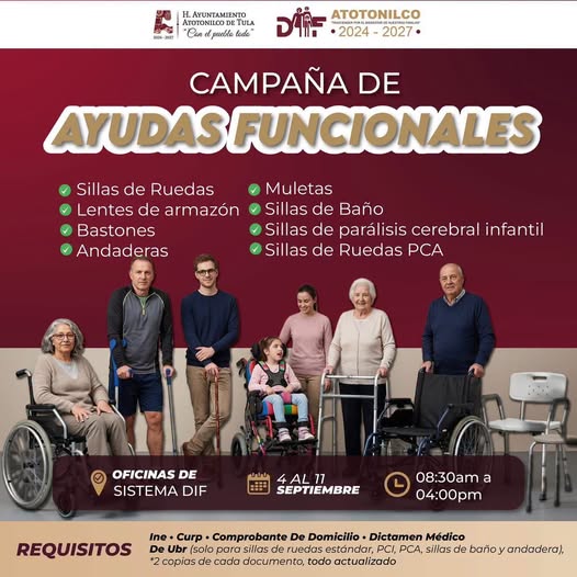 DIF de Atotonilco de Tula anuncia campaña de ayudas funcionales