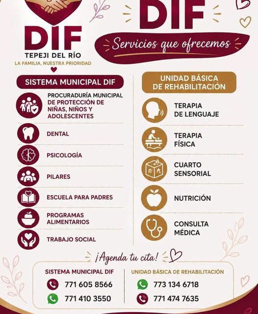 DIF de Tepeji del Río fortalece la atención integral a las familias del municipio