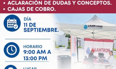 CAAMTROH acercará servicios a vecinos de Dos Peñas