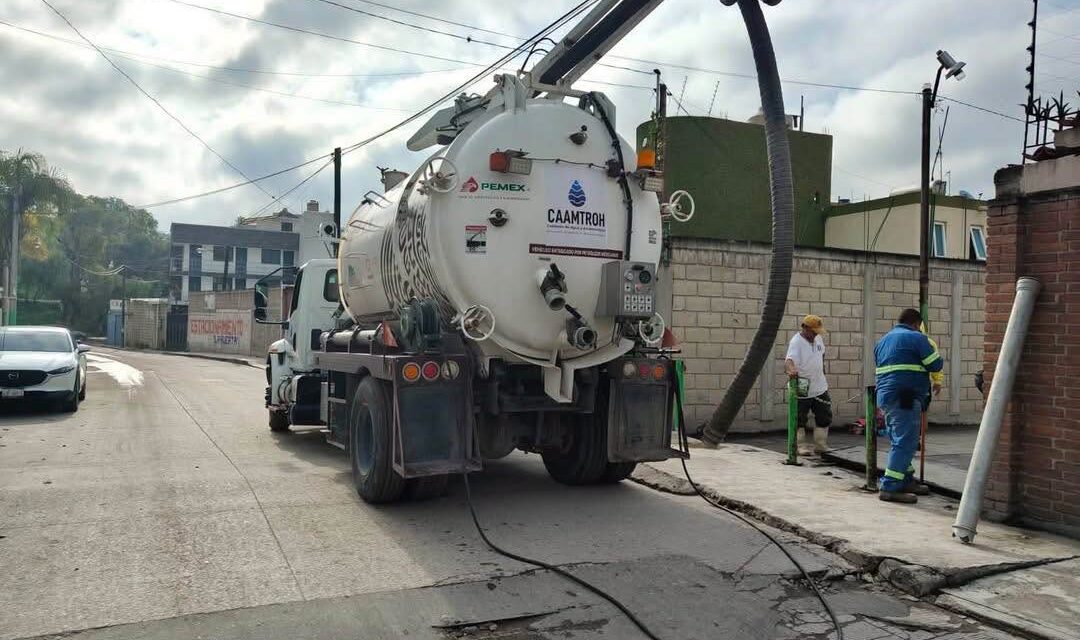 Continúan trabajos de desazolve en la colonia El Edén