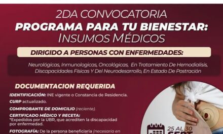 DIF Atotonilco de Tula abre segunda convocatoria del programa “Para tu Bienestar: Insumos Médicos”