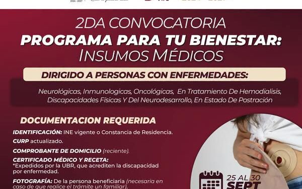 DIF Atotonilco de Tula abre segunda convocatoria del programa “Para tu Bienestar: Insumos Médicos”