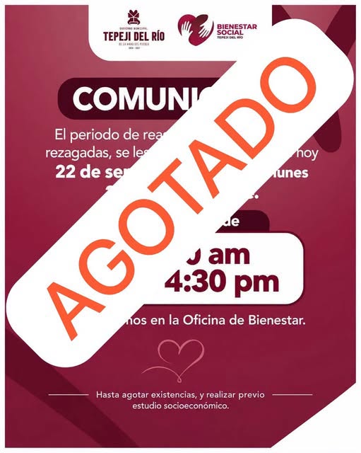 Agotan reasignación del programa “Mujer Bienestar” en Tepeji del Río