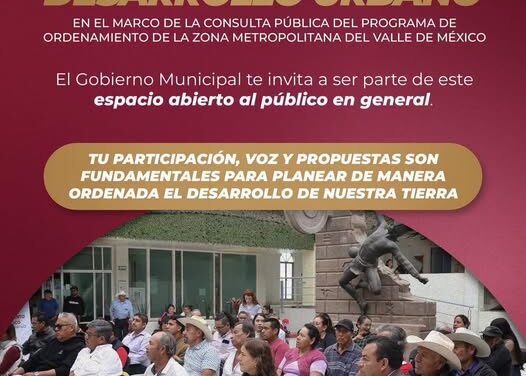 Convocan a foro sobre desarrollo urbano en Atotonilco de Tula