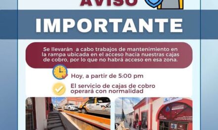 Realizarán trabajos de mantenimiento en acceso a cajas de cobro de Tepeji del Río