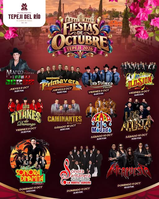 Tepeji ya tiene cartelera musical para las Fiestas de Octubre