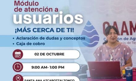 Módulo de atención de CAAMTROH acercará servicios a habitantes de Santa Ana Azcapotzaltongo