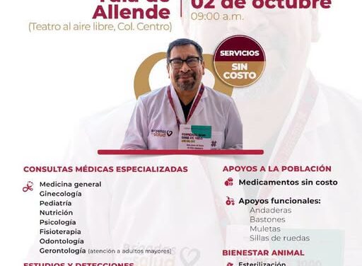 Tula realizará Brigada de Salud con servicios gratuitos