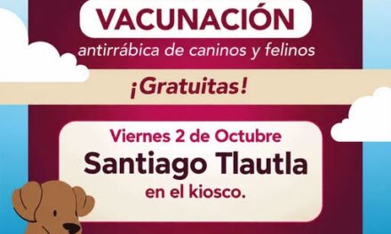 Realizarán campaña de vacunación antirrábica en Santiago Tlautla