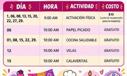 Actividades culturales, recreativas y de salud se realizarán en CEDECOM Tlaxinacalpan