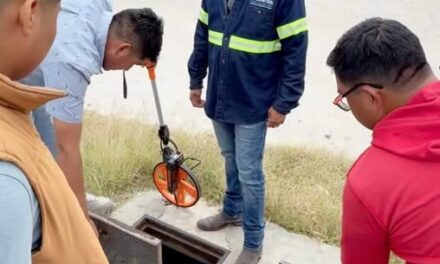 Realizan levantamiento topográfico para ampliar red de agua en Tlaxinacalpan