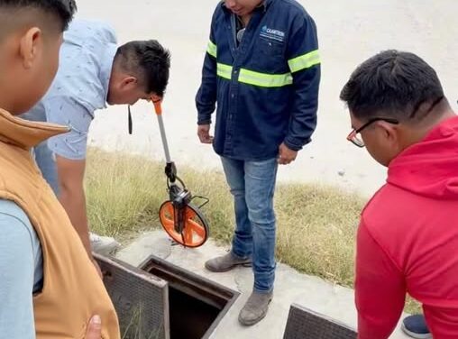 Realizan levantamiento topográfico para ampliar red de agua en Tlaxinacalpan