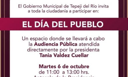 Invitan a la ciudadanía de Tepeji del Río al Día del Pueblo