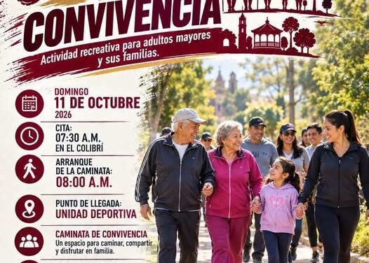 ¡A caminar en familia! Tepeji invita a adultos mayores a disfrutar de una jornada de convivencia