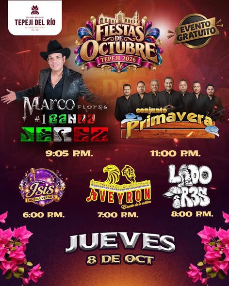 Con música y grandes invitados, Tepeji dará inicio a sus Fiestas de Octubre 2026