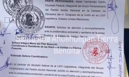 Comunidades ribereñas de la Presa Endhó solicitan apoyo de la ONU ante problemática ambiental